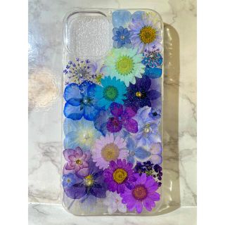 全機種対応 iPhoneケース スマホケース 押し花ケース 花 Android(スマホケース)