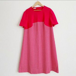 ロキエ(Lochie)の【vintage used 古着】 レトロ チェック ワンピース(ひざ丈ワンピース)