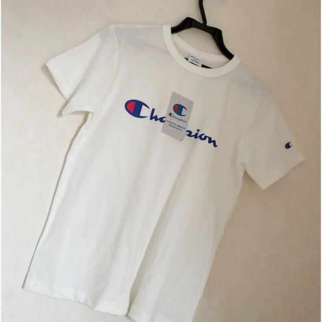 Champion(チャンピオン)の新品❤️チャンピオン Ｔシャツ ビッグロゴ 160 レディースM 白 レディースのトップス(Tシャツ(半袖/袖なし))の商品写真