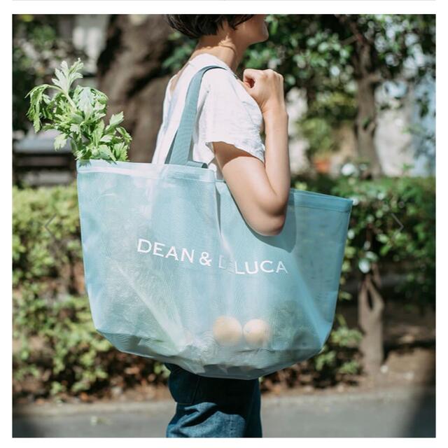 DEAN & DELUCA メッシュトートバッグ ミントブルーBIGサイズ 1