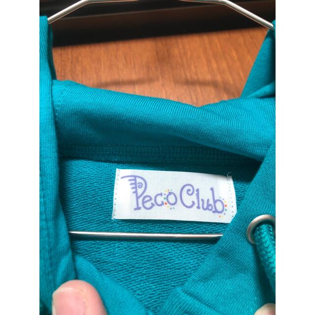 PECO CLUB(ペコクラブ)のPECO CLUB 半袖 パーカー 緑 グリーン レディースのトップス(パーカー)の商品写真