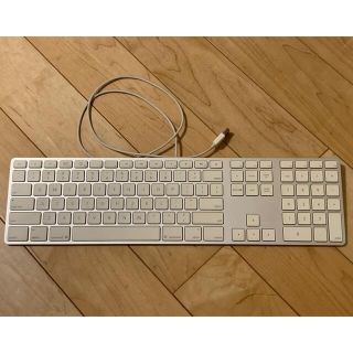 アップル(Apple)のApple 純正 英字 USB キーボード テンキー付き A1243 自宅保管品(PC周辺機器)