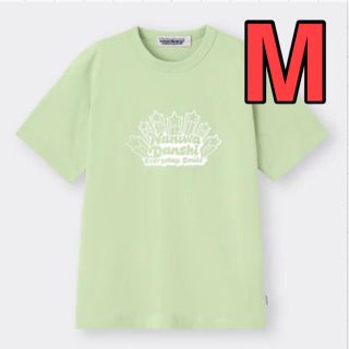 ジーユー(GU)のM グリーン　なにわ男子　コットンクルーネックT(半袖)  大橋和也　Tシャツ(Tシャツ/カットソー(半袖/袖なし))