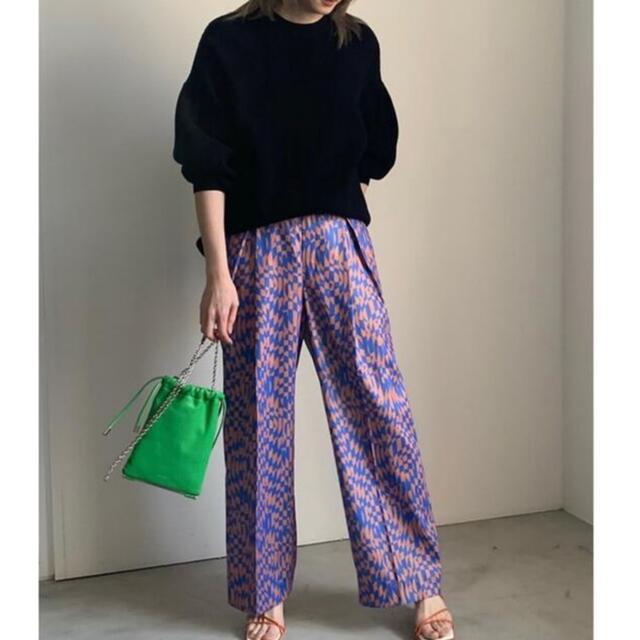 パンツameri GEOMETRIC PATTERN LOOSE PANTS