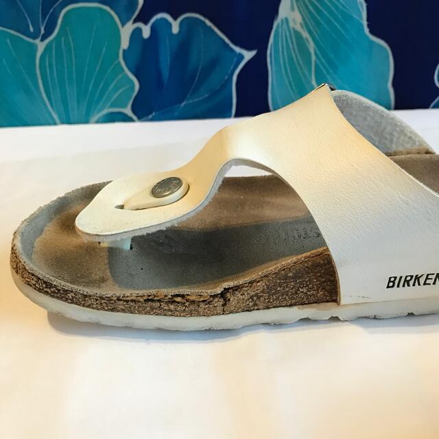 BIRKENSTOCK(ビルケンシュトック)のお値下げ！ビルケン　サンダル　ラムゼス白　37 メンズの靴/シューズ(サンダル)の商品写真