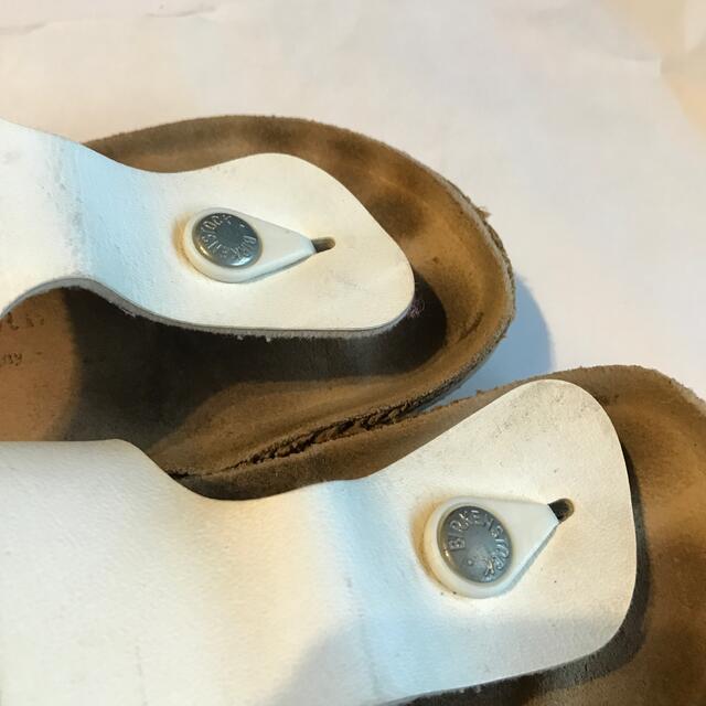 BIRKENSTOCK(ビルケンシュトック)のお値下げ！ビルケン　サンダル　ラムゼス白　37 メンズの靴/シューズ(サンダル)の商品写真