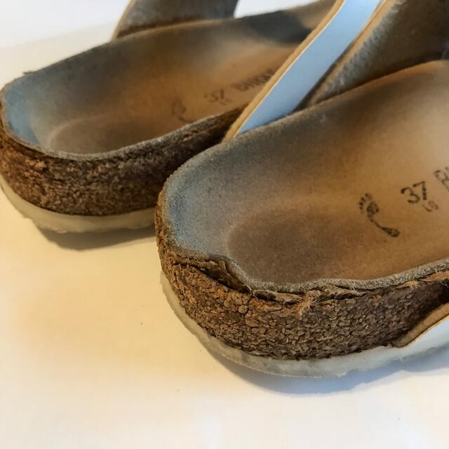 BIRKENSTOCK(ビルケンシュトック)のお値下げ！ビルケン　サンダル　ラムゼス白　37 メンズの靴/シューズ(サンダル)の商品写真