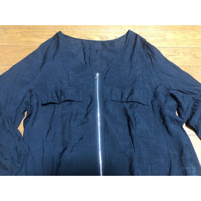 Discoat(ディスコート)のDiscoat   Vネックジャケット Lサイズ レディースのジャケット/アウター(ノーカラージャケット)の商品写真