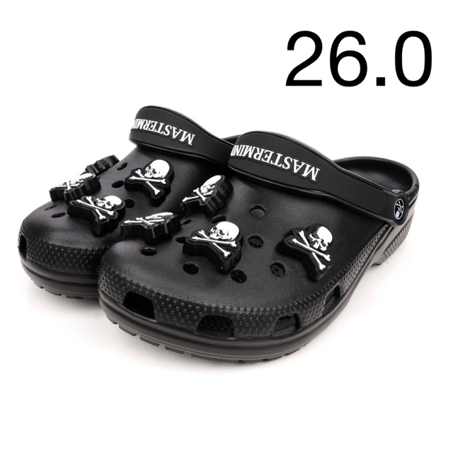 mastermind JAPAN Crocs サンダル 黒 白 27cm