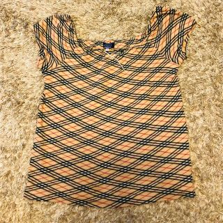 バーバリーブルーレーベル(BURBERRY BLUE LABEL)のバーバリーズブルーレーベルノバチェックトップス　M(Tシャツ(半袖/袖なし))