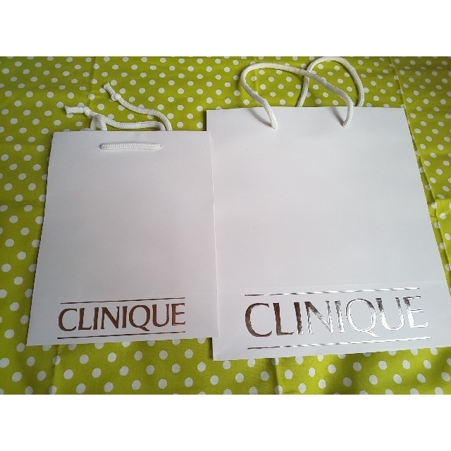 CLINIQUE(クリニーク)のクリニーク ショップ袋 大小２枚 レディースのバッグ(ショップ袋)の商品写真