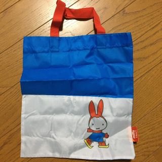 ガチャ ミッフィー miffy エコバッグ ゆき(キャラクターグッズ)