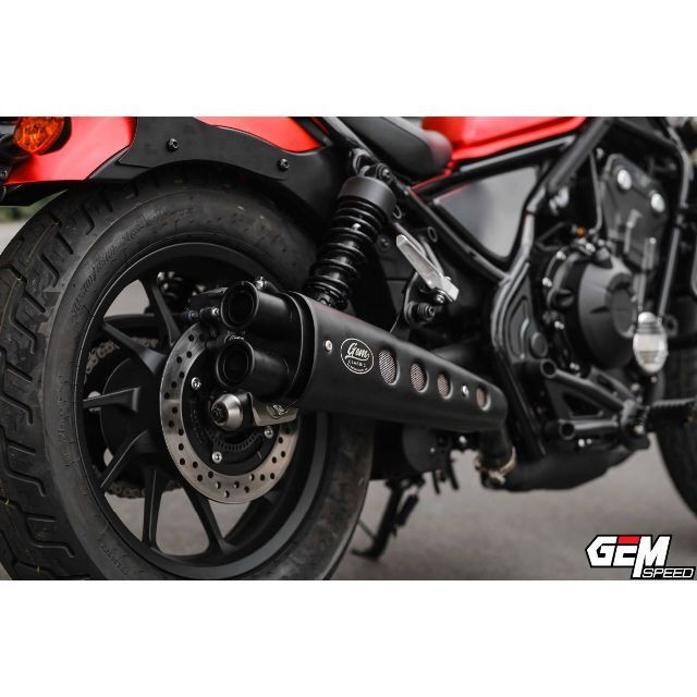 2022高い素材 レブル250-500用 マフラー gem speed製 スペシャルタイプ