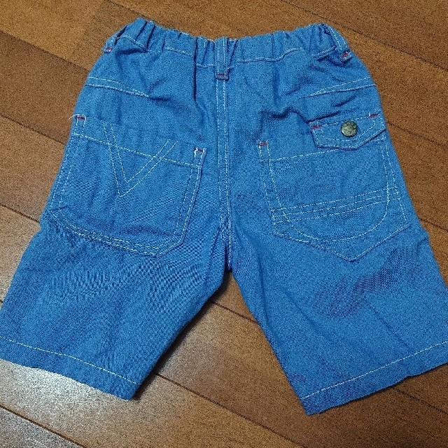 size90＊青ハーフパンツ キッズ/ベビー/マタニティのキッズ服男の子用(90cm~)(パンツ/スパッツ)の商品写真