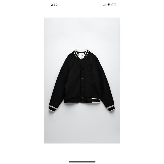 ZARA(ザラ)のADERERRORウールブレンドボンバージャケット レディースのジャケット/アウター(スタジャン)の商品写真