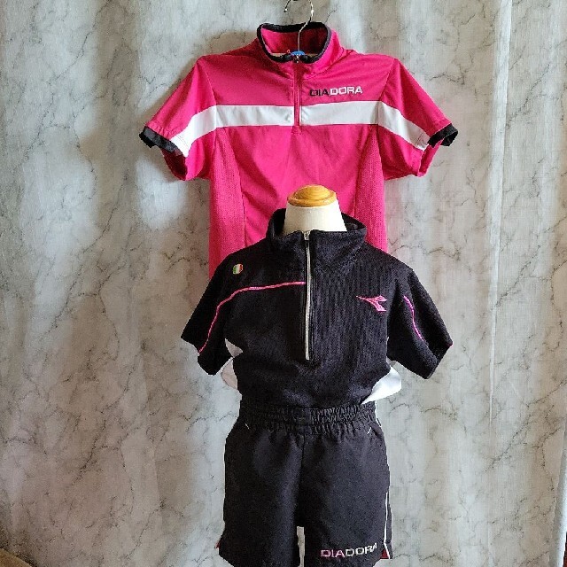 DIADORA(ディアドラ)のDIADORA  半袖 短パン ３枚セット キッズ/ベビー/マタニティのキッズ服女の子用(90cm~)(Tシャツ/カットソー)の商品写真