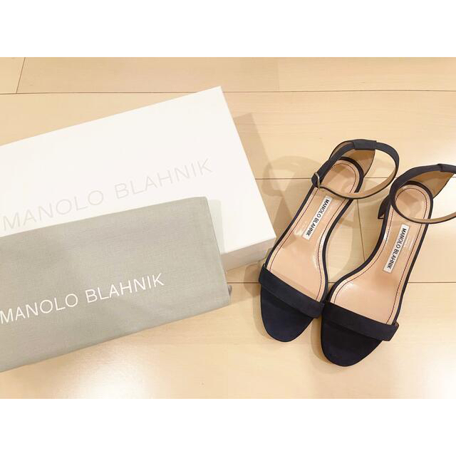 MANOLO BLAHNIK(マノロブラニク)のマノロブラニクCHAFLAHI 37.5 24.5cm 新品未使用 レディースの靴/シューズ(サンダル)の商品写真