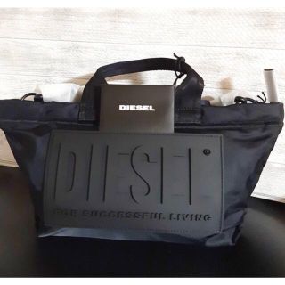 ディーゼル(DIESEL)の★新品 ディーゼル ブラック ロゴ 2way トートバッグ ショルダーバッグ(トートバッグ)