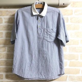 マンシングウェア(Munsingwear)のセール◎【送料無料】【美品】半袖シャツ　MUNSINGWEAR Mサイズ　青(Tシャツ/カットソー(半袖/袖なし))