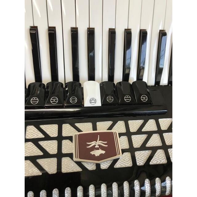 使用頻度極少ＴＯＭＢＯ.T-80Ｂ、3列ベース5 列整備アコ素敵なミュゼット 楽器の鍵盤楽器(アコーディオン)の商品写真