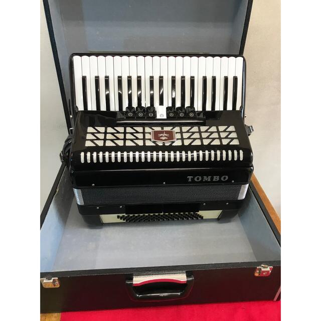 使用頻度極少ＴＯＭＢＯ.T-80Ｂ、3列ベース5 列整備アコ素敵なミュゼット 楽器の鍵盤楽器(アコーディオン)の商品写真