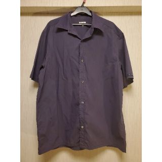 ポールスミス(Paul Smith)のポールスミスジーンズ　半袖シャツ　L ネイビー　紫(シャツ)