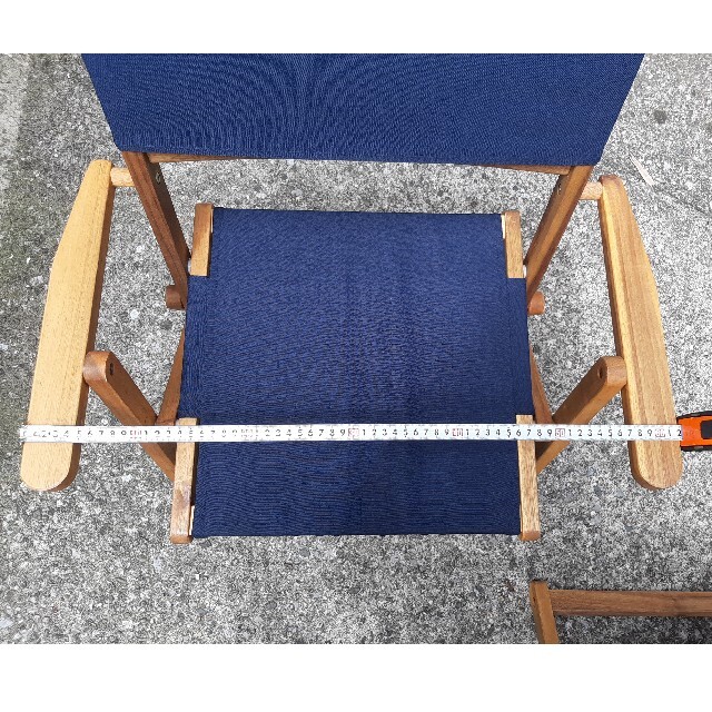 ニトリ(ニトリ)のニトリ　折りたたみ木製ローチェア スポーツ/アウトドアのアウトドア(テーブル/チェア)の商品写真