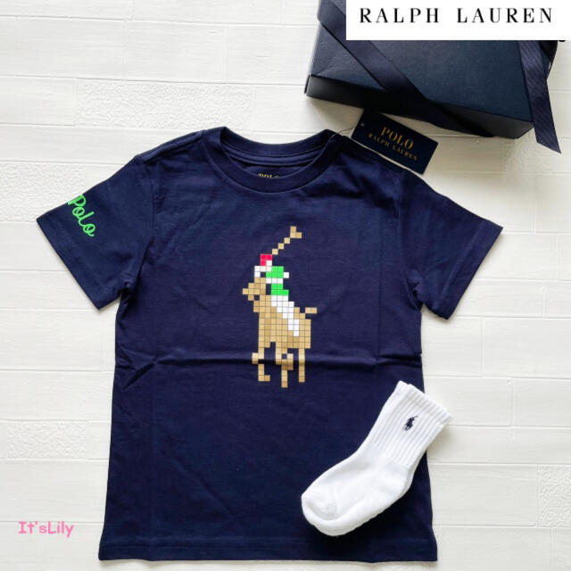 Ralph Lauren(ラルフローレン)の6t120cm ラルフローレン　新作　紺　BP 兄弟コーデ キッズ/ベビー/マタニティのキッズ服男の子用(90cm~)(Tシャツ/カットソー)の商品写真