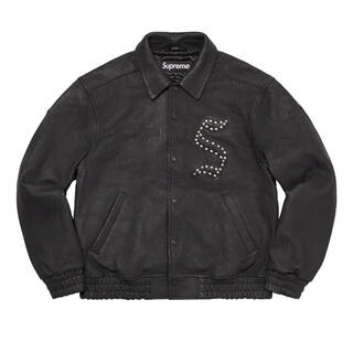 シュプリーム(Supreme)のSupreme Pebbled Leather Varsity Jacket(レザージャケット)