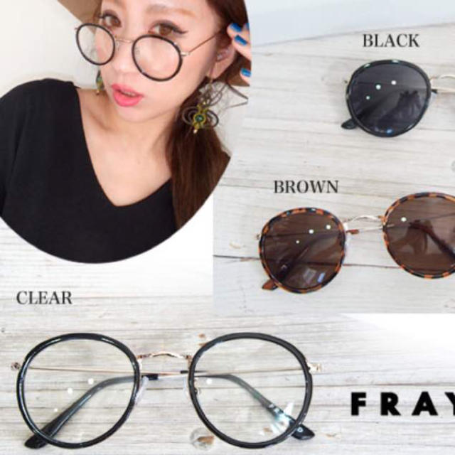 FRAY I.D(フレイアイディー)のFRAY ID ダテメガネ レディースのファッション小物(サングラス/メガネ)の商品写真