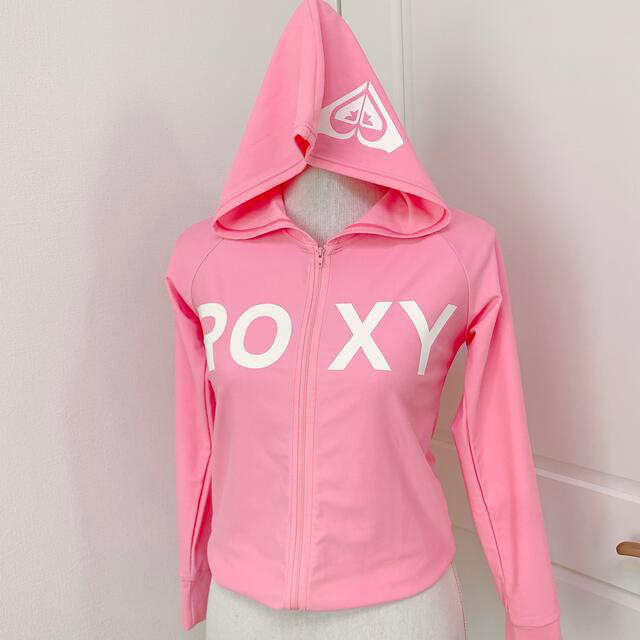 Roxy(ロキシー)のROXY/ラッシュガード/パーカー/レディース/ピンク/ロゴ スポーツ/アウトドアのスポーツ/アウトドア その他(サーフィン)の商品写真