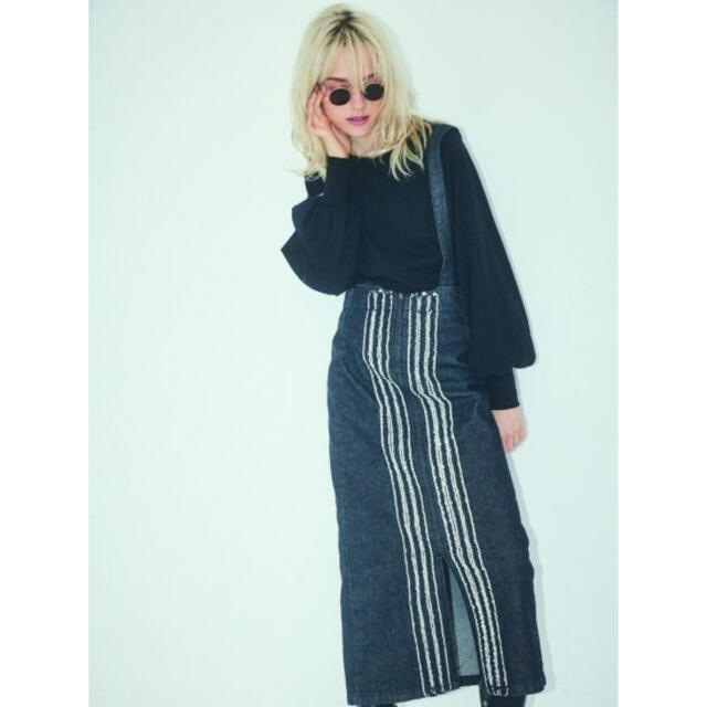 baybee center fringe denim skirt 即発お値下げレディース