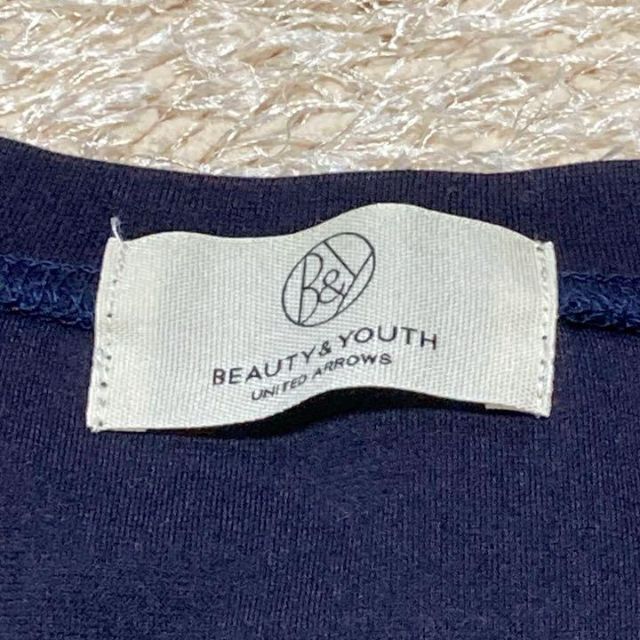 BEAUTY&YOUTH UNITED ARROWS(ビューティアンドユースユナイテッドアローズ)のビューティ＆ユース♡オーバサイズ Tシャツワンピース ネイビー フリーサイズ レディースのワンピース(ひざ丈ワンピース)の商品写真