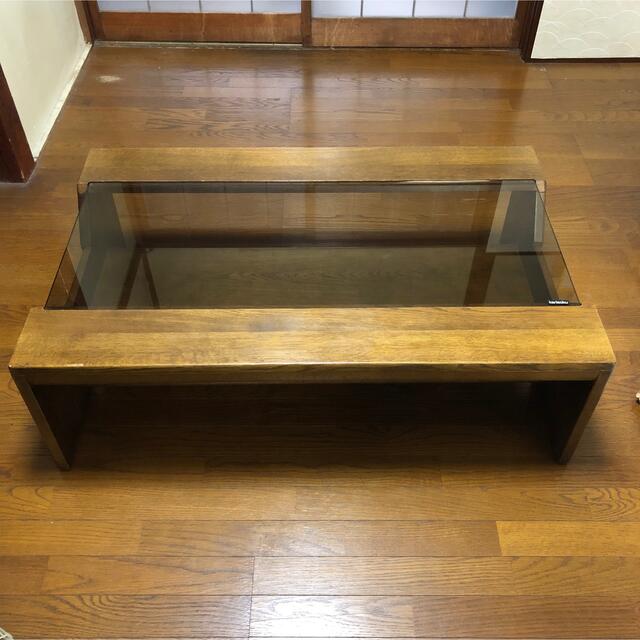 カリモク家具 - カリモク ガラステーブル センターテーブル【引取限定