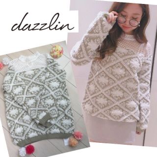 ダズリン(dazzlin)の♡新品♡雑誌掲載♡レース切替もこもこニット♡dazzlin♡(ニット/セーター)