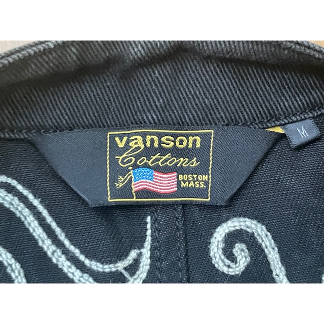 VANSON(バンソン)のvanson ベスト サイズ M 黒 メンズのトップス(ベスト)の商品写真