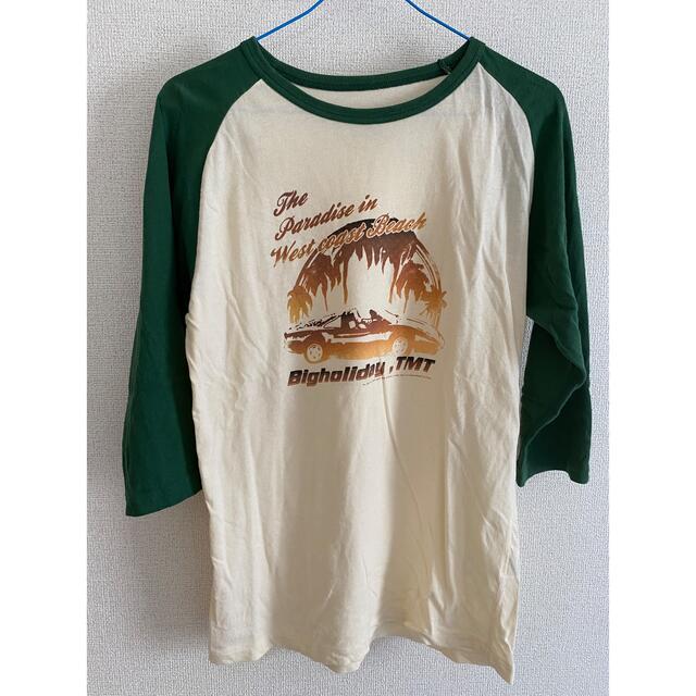 TMT(ティーエムティー)のTMT BIG holiday ラグラン　Tシャツ　ハリウッドランチマーケット メンズのトップス(Tシャツ/カットソー(七分/長袖))の商品写真