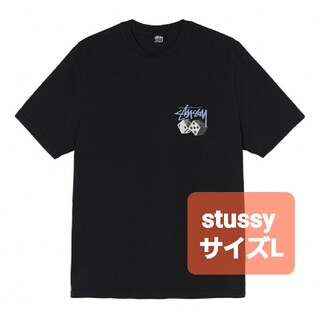 ステューシー(STUSSY)のステューシー　STUSSY サイコロ　ロゴ　Tシャツ　L ブラック(Tシャツ/カットソー(半袖/袖なし))