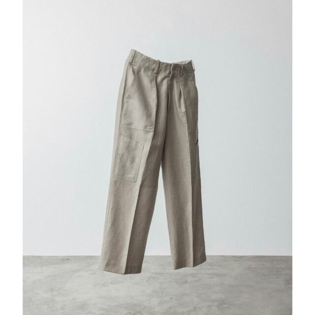 LIDNM WOOL LINEN UTILITY SLACKS Mサイズ - スラックス LIDNM WOOL LINEN UTILITY SLACKS Mサイズ