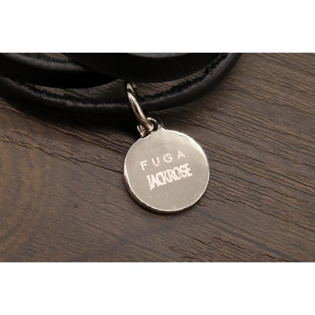 FUGA(フーガ)の【KU168】FUGA JACKROSEコラボ レザー ブレスレット ブラック  メンズのアクセサリー(ブレスレット)の商品写真
