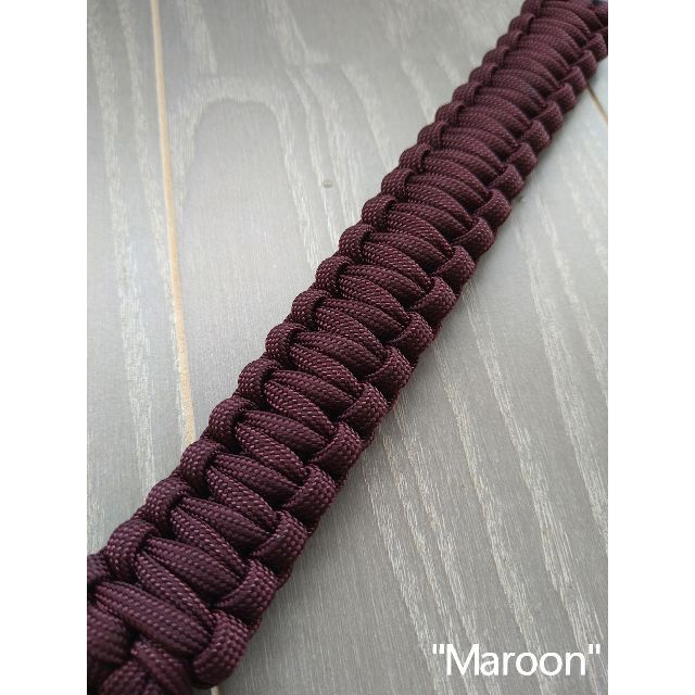 【Paracord Bracelet】♯014 "Maroon" ハンドメイドのアクセサリー(ブレスレット/バングル)の商品写真