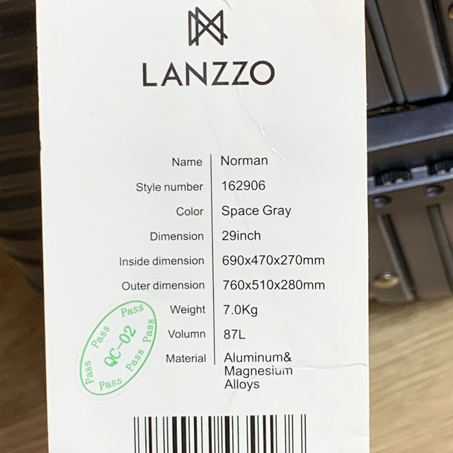 【LANZZO】【新品アウトレット】【オマケ3000円分】NORMAN 87L