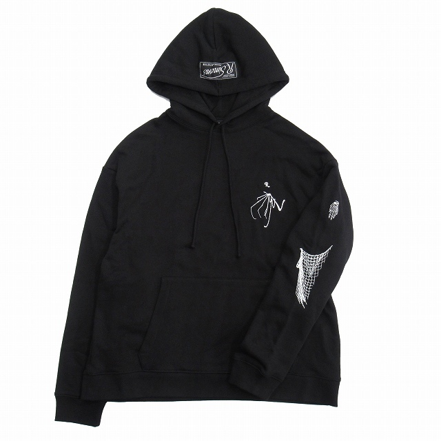 RAF SIMONS - 21aw ラフシモンズ R刺繍 パーカー プルオーバー