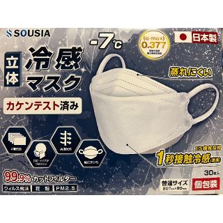 不織布　立体マスク　30枚入り　冷感　(その他)