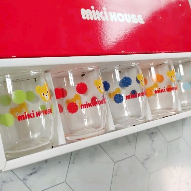 mikihouse(ミキハウス)のミキハウス 小さめ グラスセット✨ インテリア/住まい/日用品のキッチン/食器(グラス/カップ)の商品写真