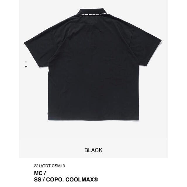 BLACK L 22SS WTAPS MC / SS / COPO. COOL