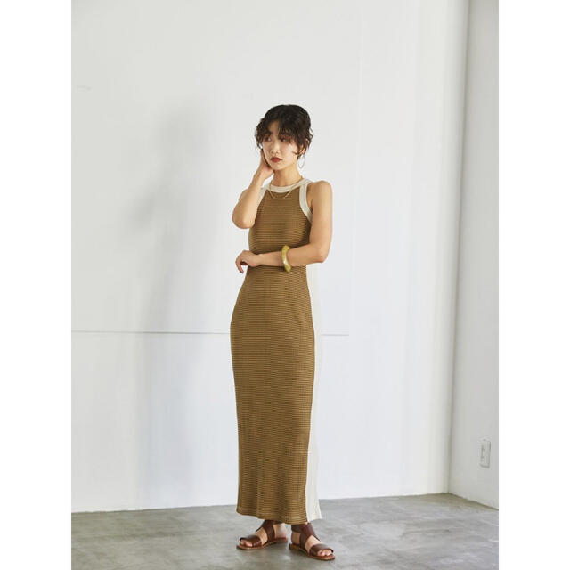 TODAYFUL Multiborder Rib Dress マルチボーダーリブ 3