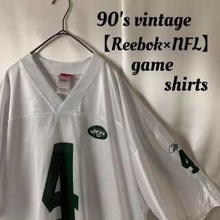 リーボック(Reebok)の良デザイン 90s vintage Reebok NFL ゲームシャツ JETS(Tシャツ/カットソー(半袖/袖なし))