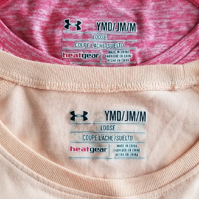 UNDER ARMOUR(アンダーアーマー)のアンダーアーマー　Tシャツ　140センチ　2枚セット キッズ/ベビー/マタニティのキッズ服女の子用(90cm~)(Tシャツ/カットソー)の商品写真