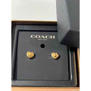 コーチ(COACH)のCOACH ハート　ターンロック　スタッド　ピアス 値下げ(ピアス)